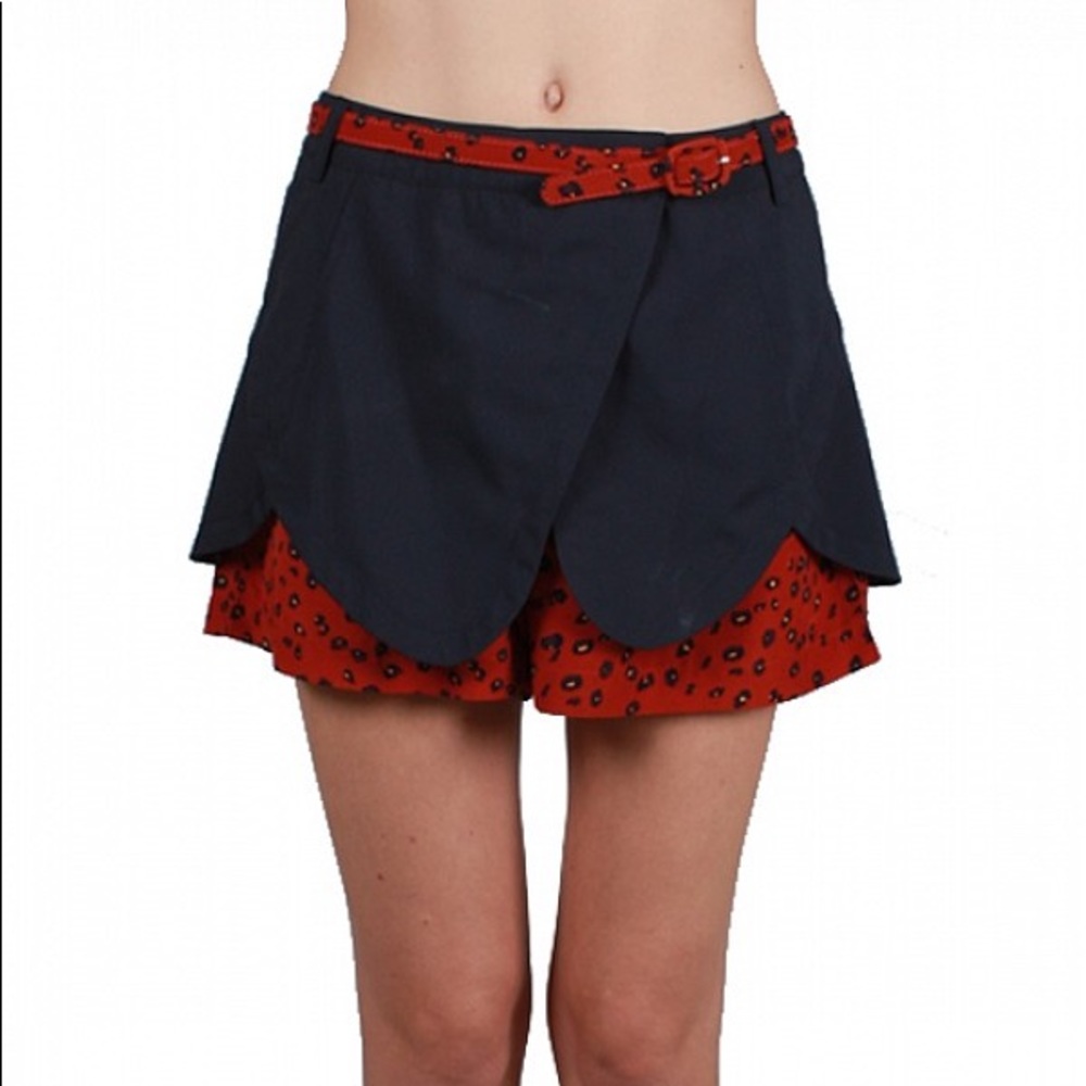 NWT RYU skirt shorts in navy